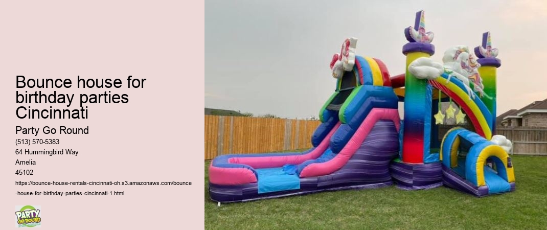 Bounce house for birthday parties Cincinnati