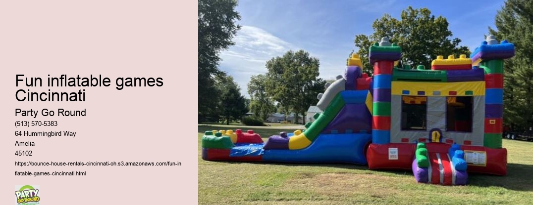 Fun inflatable games Cincinnati