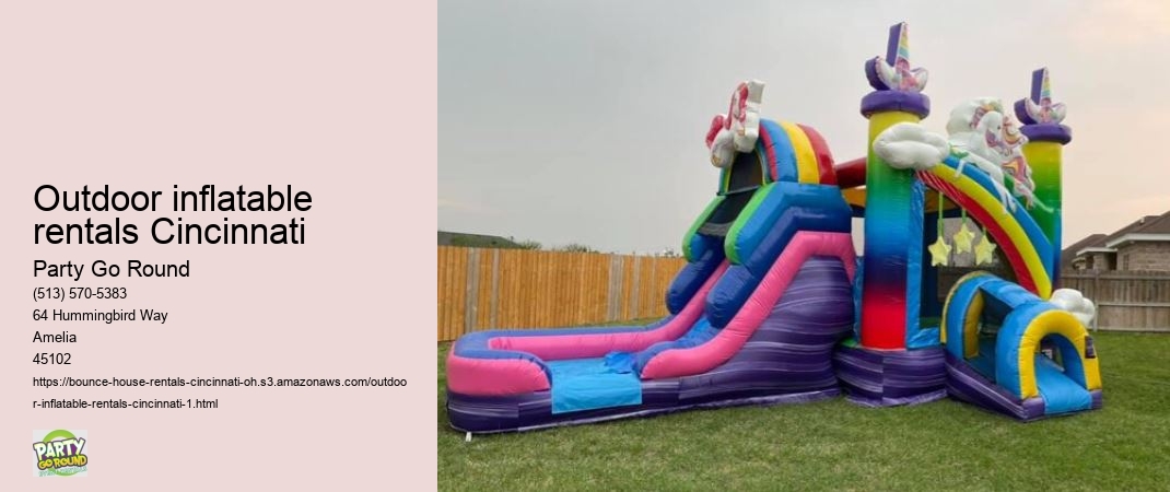 Outdoor inflatable rentals Cincinnati