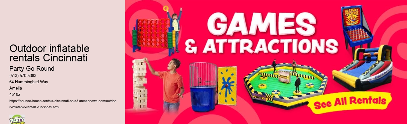 Outdoor inflatable rentals Cincinnati