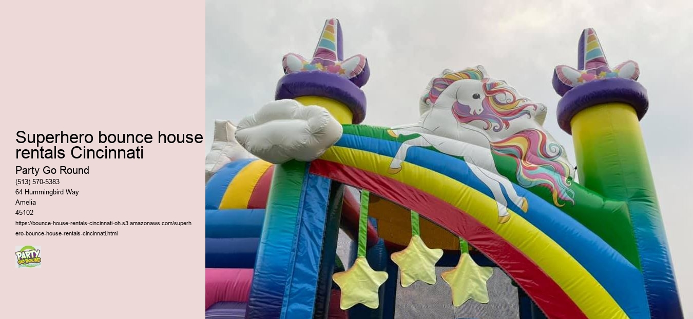 Superhero bounce house rentals Cincinnati